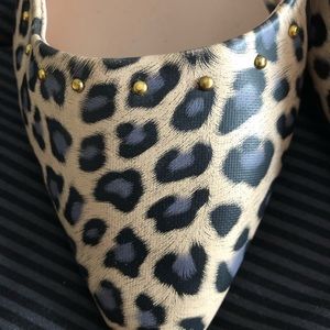 Mark leopard print flats